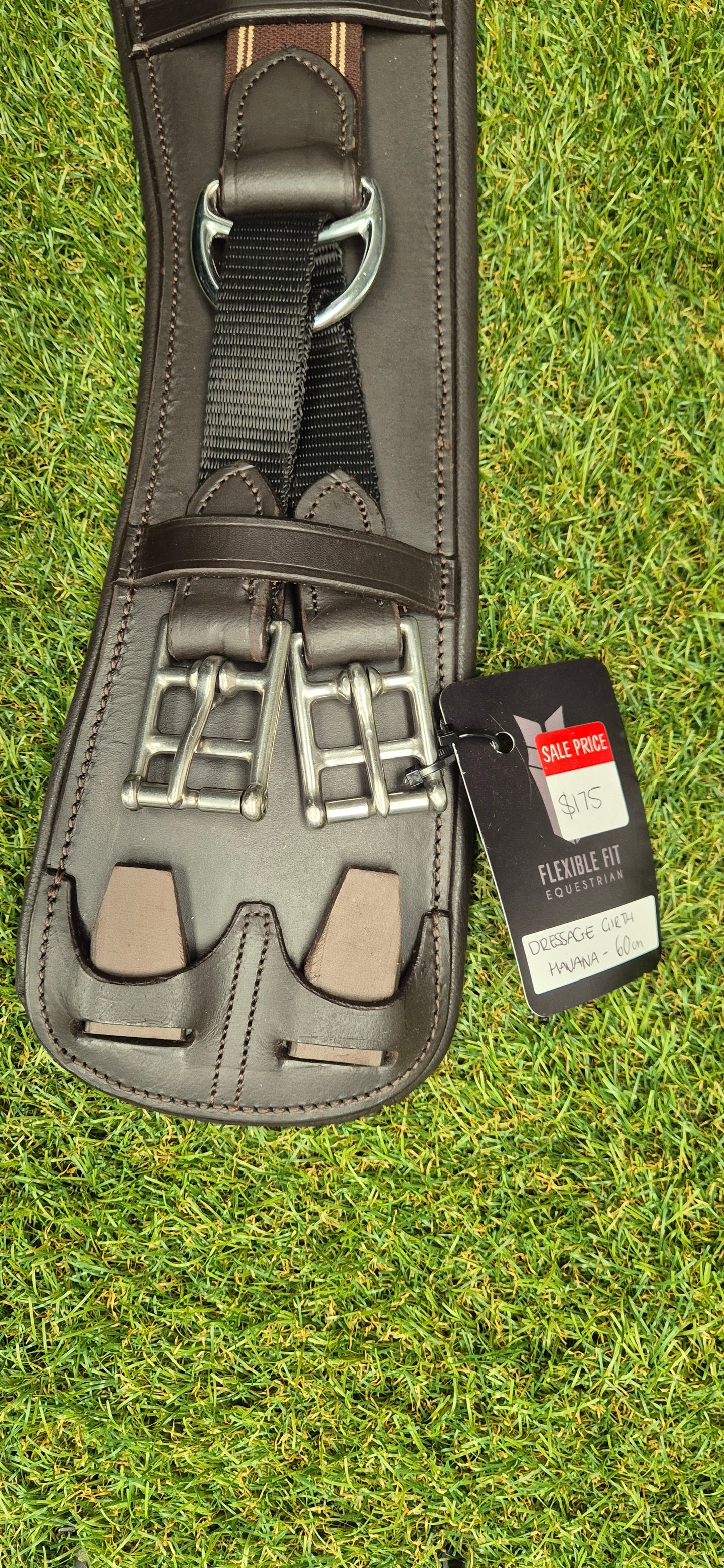 dressage girth with equaliser havana 60cm - sale