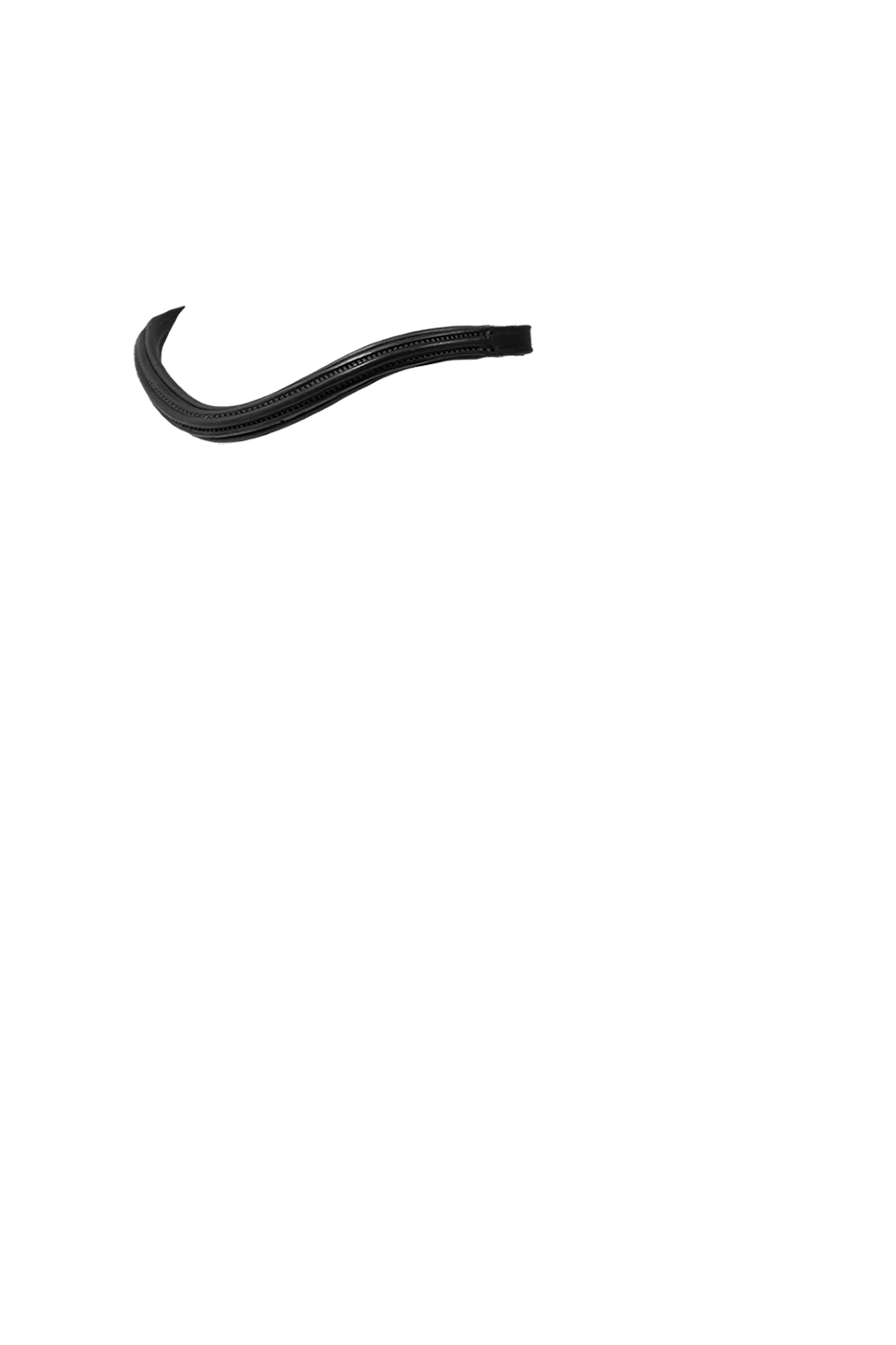 THIN RAISED WAVE - BLACK BROWBAND