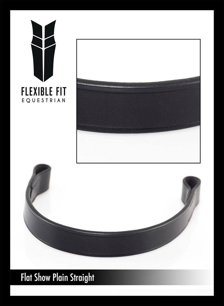SHOW FLAT PLAIN - BLACK BROWBAND - Flexible Fit Equestrian Australia