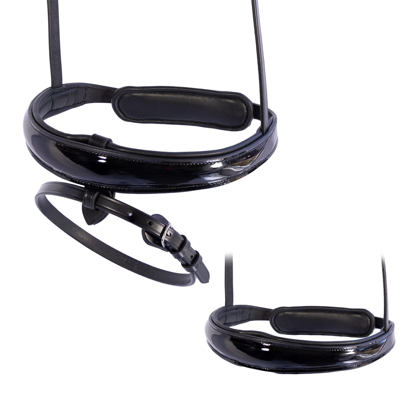 Anatomical Raised Patent Converter Eventer - Black Snaffle / Double Noseband