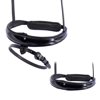 Anatomical Raised Patent Converter Eventer - Black Snaffle / Double Noseband