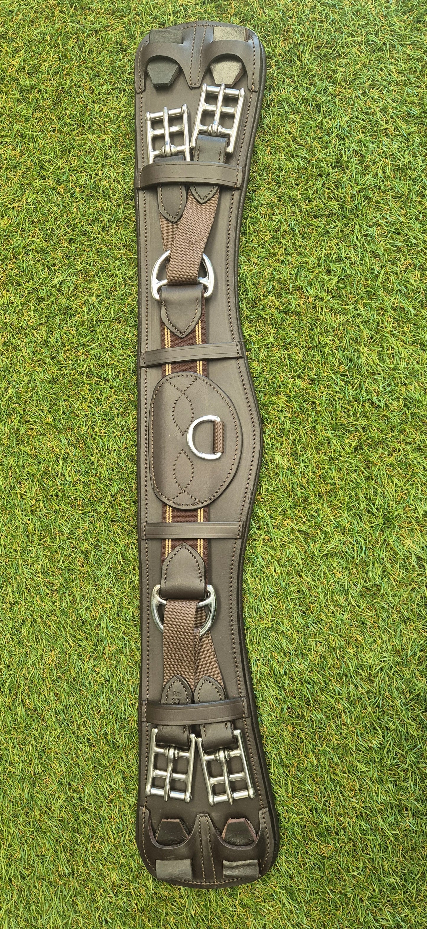 dressage girth with equaliser havana 55cm - sale