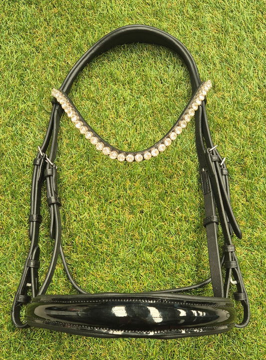 Snaffle Bridle Cob Black - Sale
