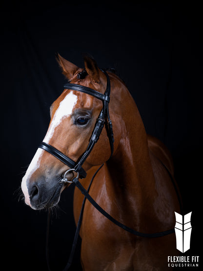 Premium Havana Show Snaffle Bridle 'Delilah'