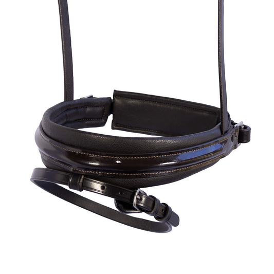 Contour Patent Hanoverian Crank - Havana Noseband