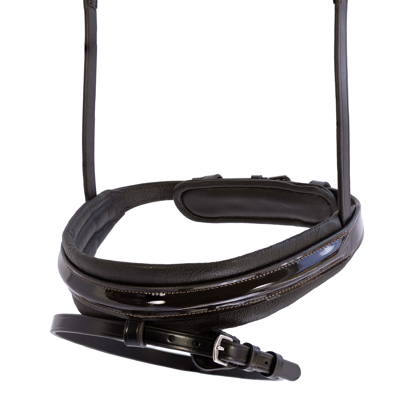 Contour Patent Hanoverian Eventer - Havana Noseband