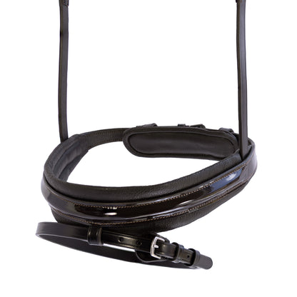 Contour Patent Hanoverian Eventer - Havana Noseband