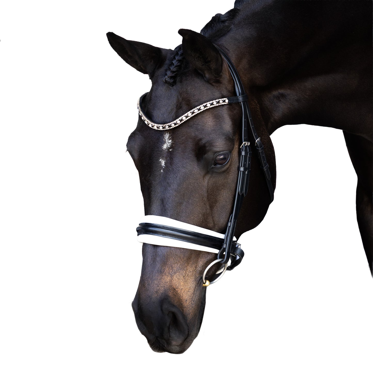 Premium Black Snaffle Bridle 'Valory'