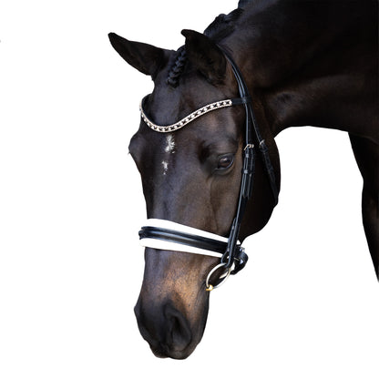 Premium Black Snaffle Bridle 'Valory'