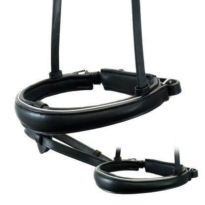 Premium Black Snaffle Bridle 'Columbus'