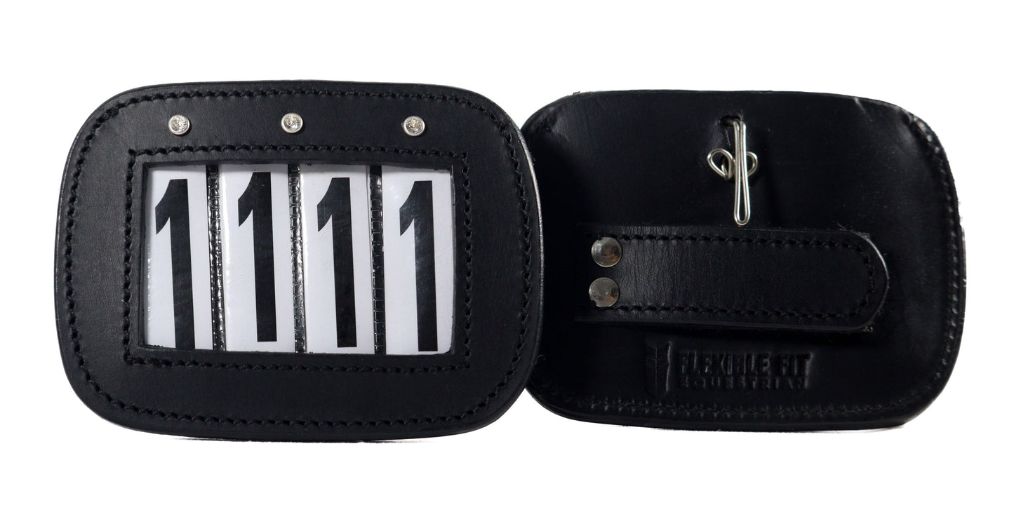 LEATHER BRIDLE NUMBER HOLDERS WITH CRYSTALS