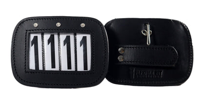 LEATHER BRIDLE NUMBER HOLDERS WITH CRYSTALS