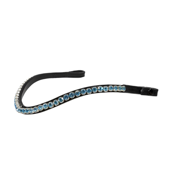 QUICK CHANGE BLUE SINGLE ROW WAVE - BLACK BROWBAND