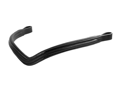 THIN RAISED V - BLACK BROWBAND