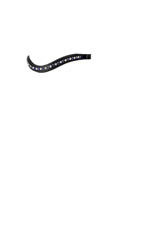 QUICK CHANGE BLUE AND CLEAR MID THIN CRYSTAL WAVE - BLACK BROWBAND