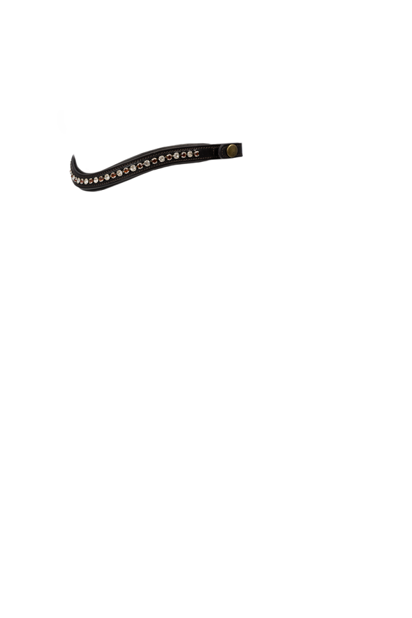 QUICK CHANGE BROWN AND CLEAR CRYSTAL MID THIN WAVE - HAVANA BROWBAND