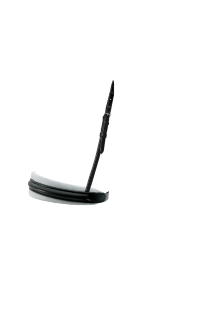 Contour White Padded Eventer - Black Double Bridle Noseband