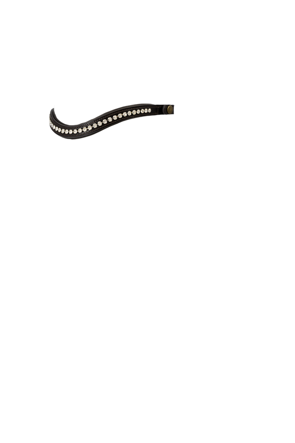 QUICK CHANGE CLEAR CRYSTAL MID THIN WAVE - HAVANA BROWBAND