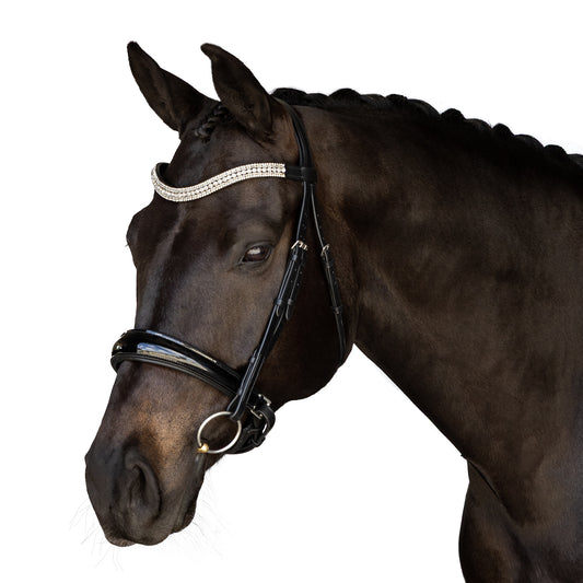 Premium Havana Snaffle Bridle 'Titan'
