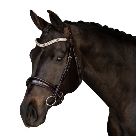 Premium Havana Snaffle Bridle 'Titan'