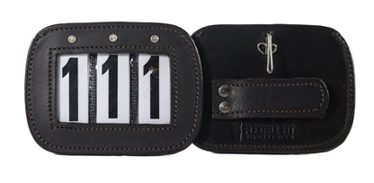 LEATHER BRIDLE NUMBER HOLDERS WITH CRYSTALS