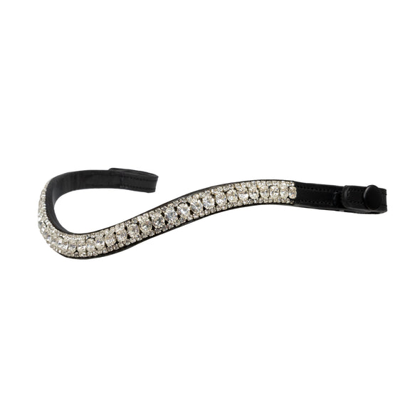 QUICK CHANGE CLEAR THIN CRYSTAL WAVE - BLACK BROWBAND