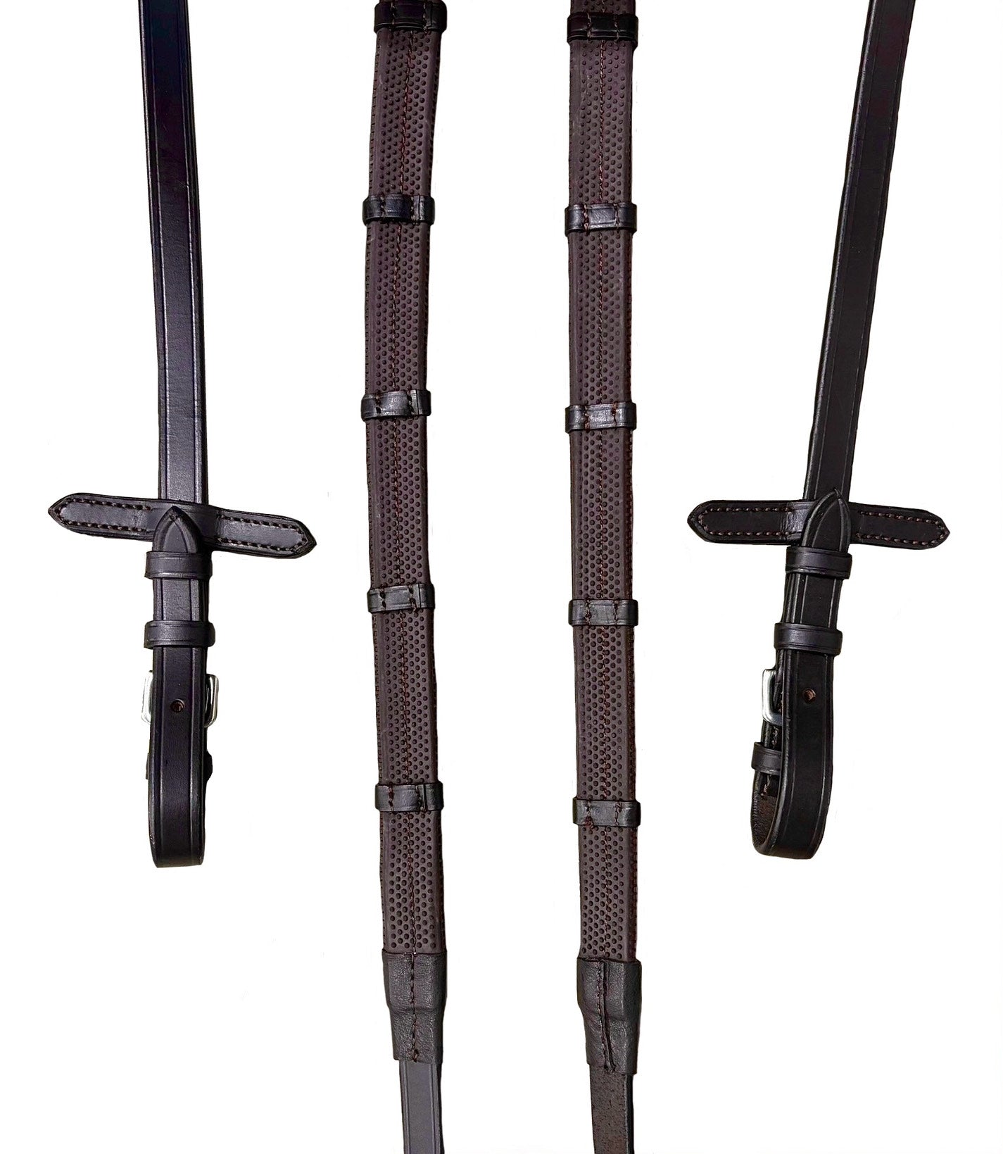 Pimple Grip Rubber Reins - Havana