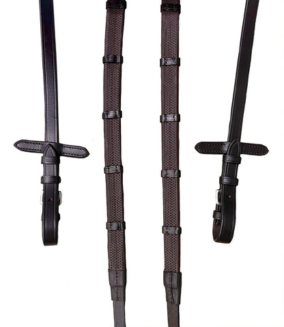 Pimple Grip Rubber Reins - Havana