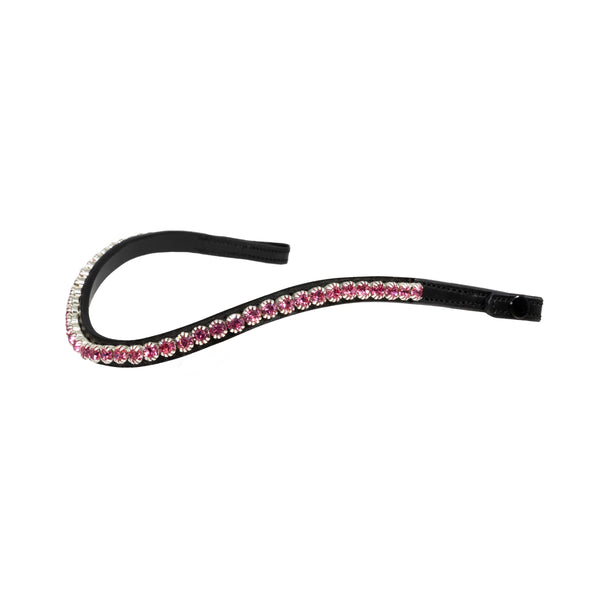 QUICK CHANGE PINK SINGLE ROW WAVE - BLACK BROWBAND