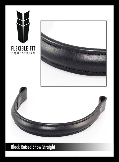 Premium Black Show Snaffle Bridle 'Oakley'