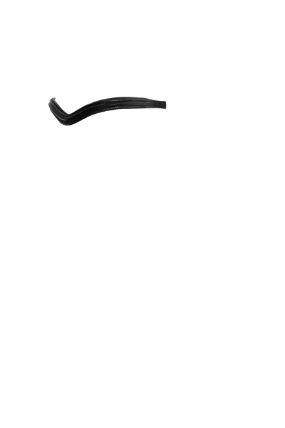 THIN RAISED V - BLACK BROWBAND