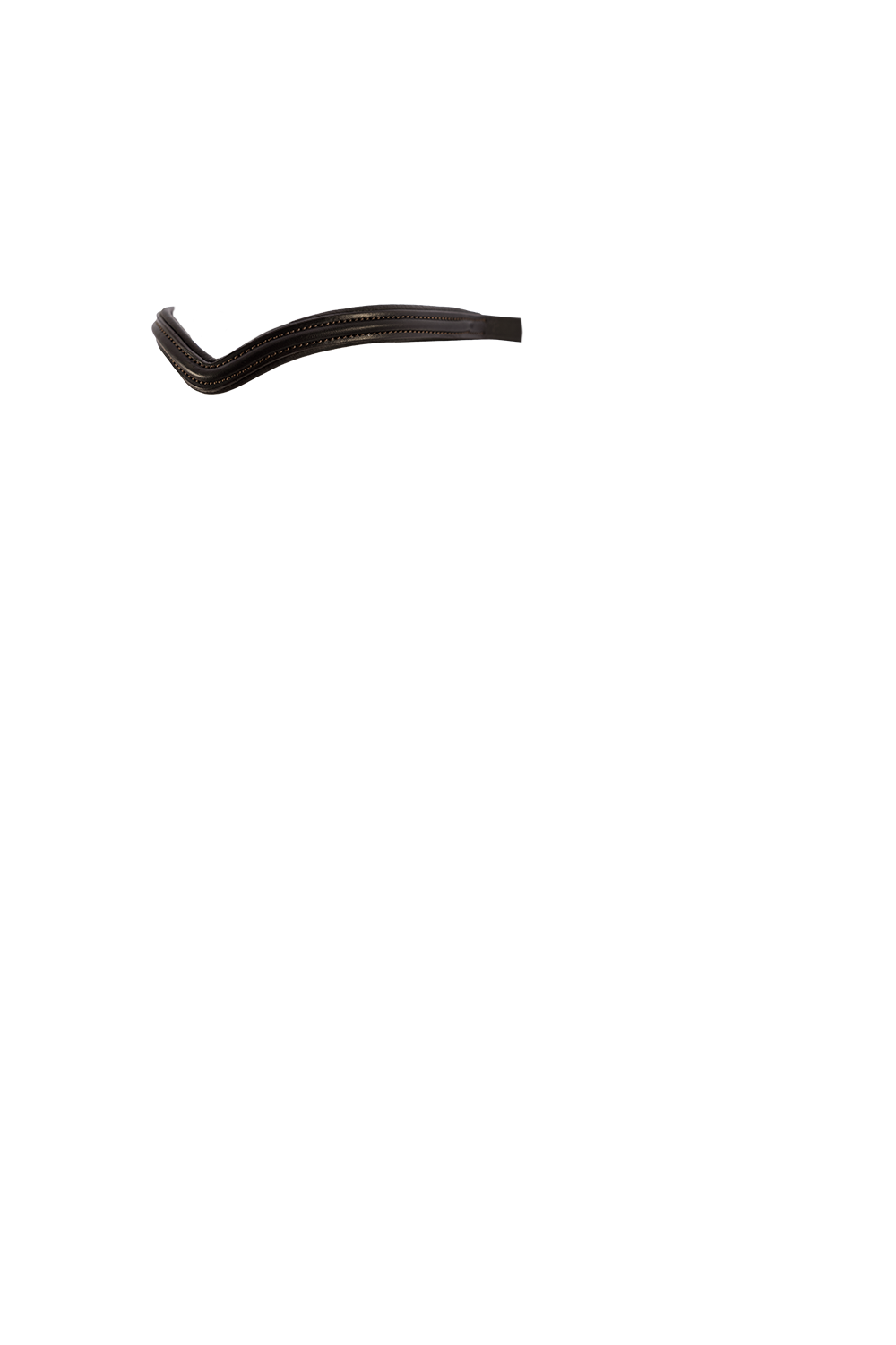 THIN RAISED V - HAVANA BROWBAND