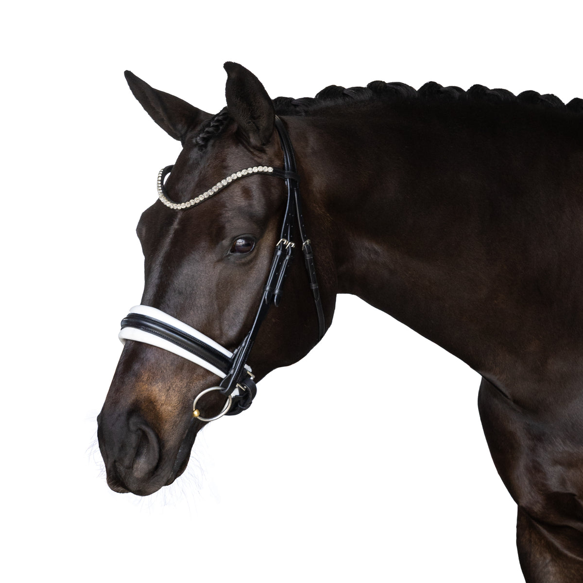 Premium Black Snaffle Bridle 'Ella'