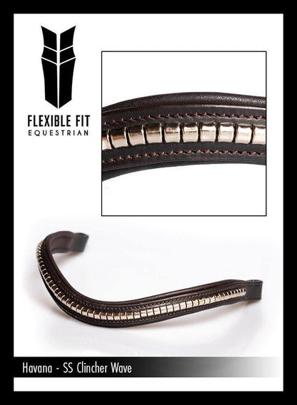 Havana Nosebandless Bridle 'Ripple'