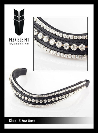 Premium Black Double Bridle 'Leila'