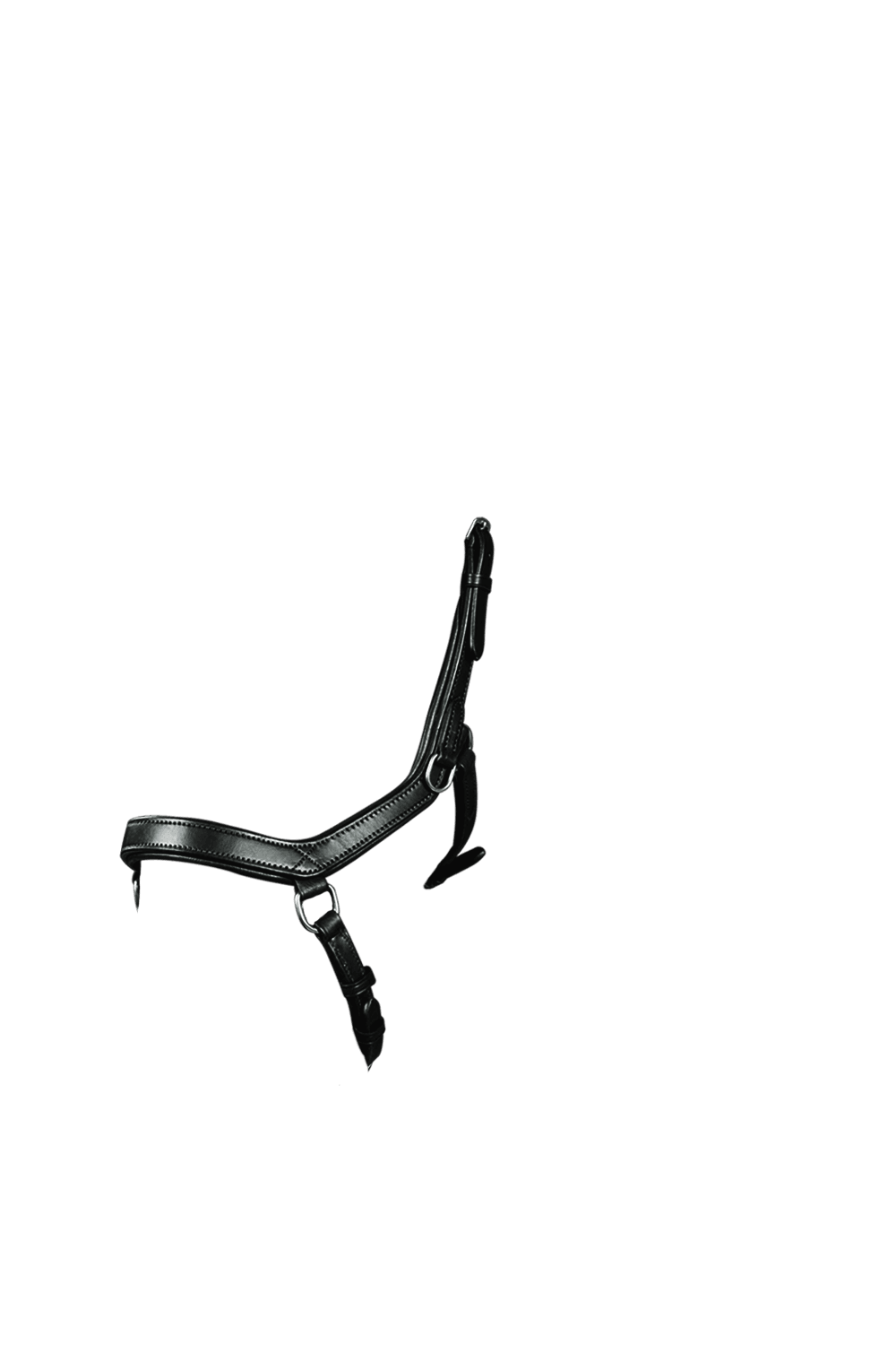 2 in 1 Comfort Noseband - Black - Flexible Fit Equestrian Australia