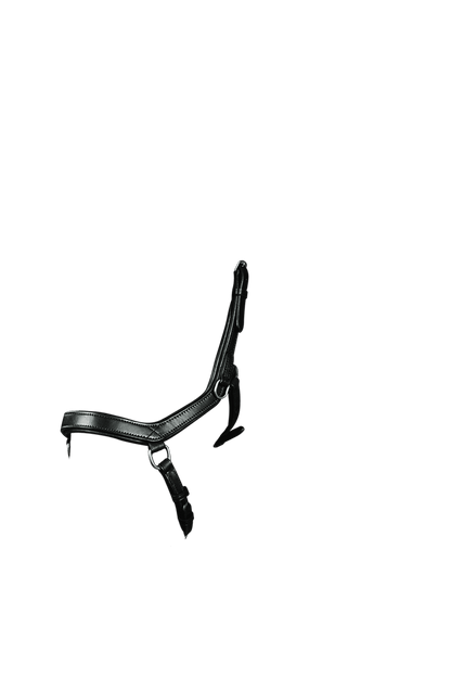 2 in 1 Comfort Noseband - Black - Flexible Fit Equestrian Australia