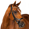 2 in 1 Comfort Noseband - Black - Flexible Fit Equestrian Australia