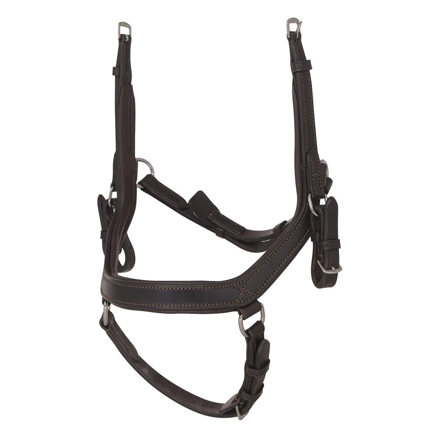 2 in 1 Comfort Noseband - Havana - Flexible Fit Equestrian Australia