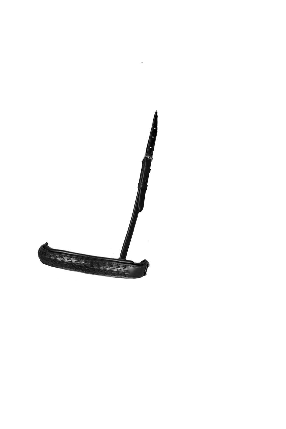 STRAIGHT PLAITED CONVERTER EVENTER - BLACK SNAFFLE / DOUBLE NOSEBAND