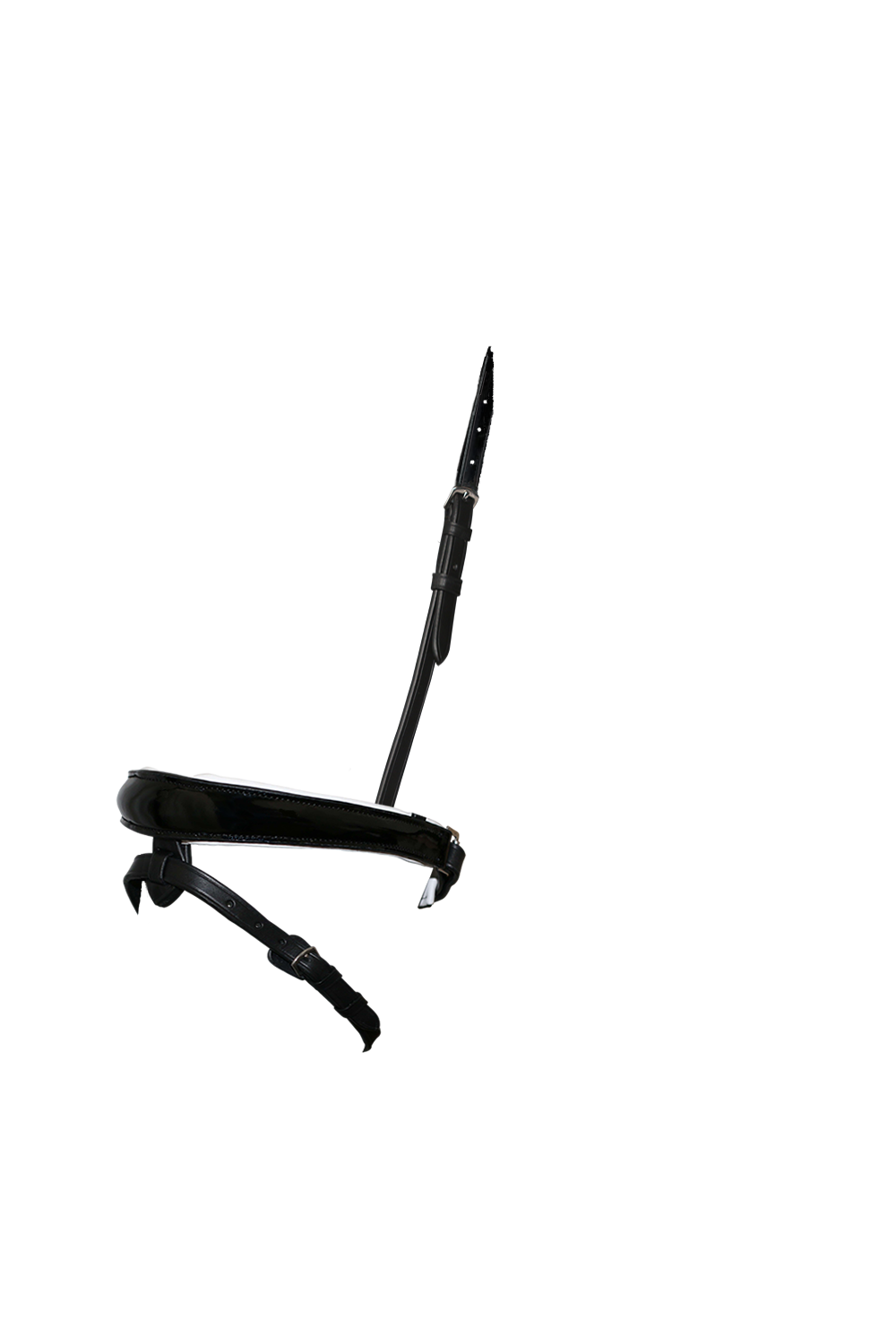 ANATOMICAL RAISED PATENT WHITE PADDED CONVERTER CRANK - BLACK SNAFFLE/DOUBLE NOSEBAND - Flexible Fit Equestrian Australia
