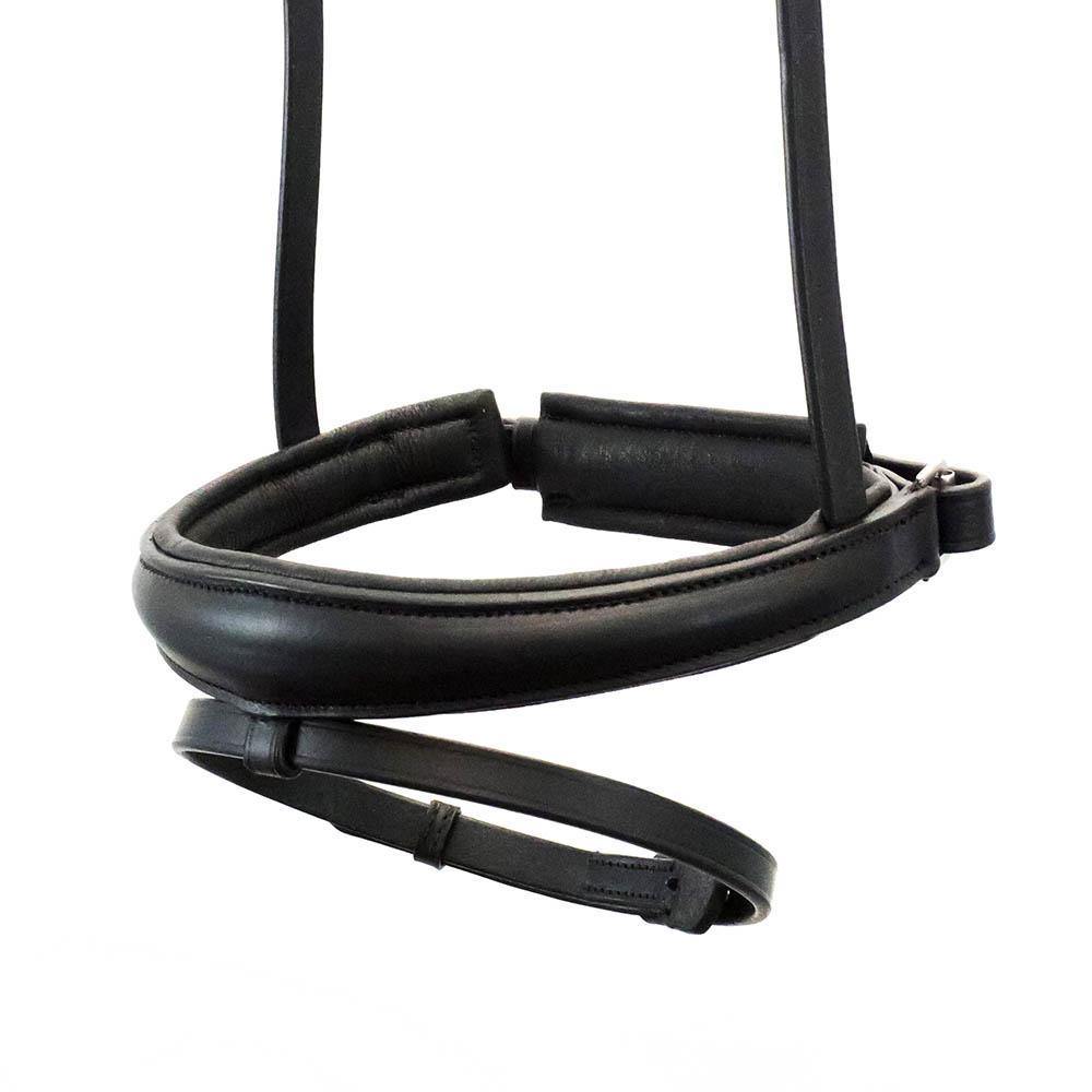 ANATOMICAL RAISED PLAIN HANOVERIAN CRANK - BLACK NOSEBAND - Flexible Fit Equestrian Australia