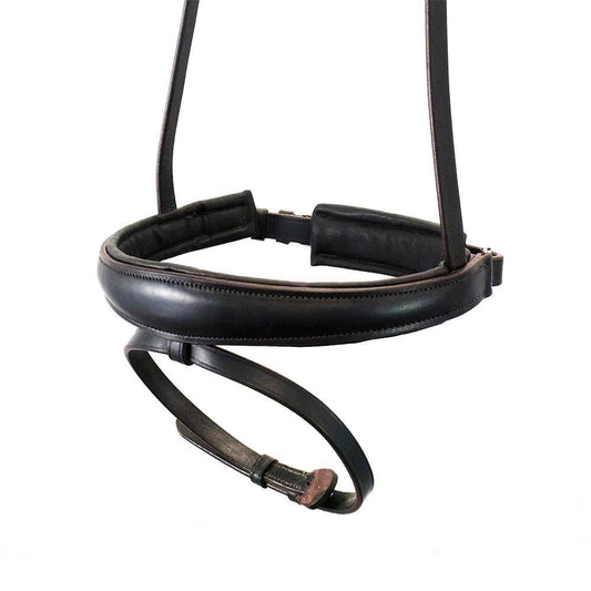ANANTOMICAL RAISED PLAIN HANOVERIAN CRANK - HAVANA NOSEBAND - Flexible Fit Equestrian Australia