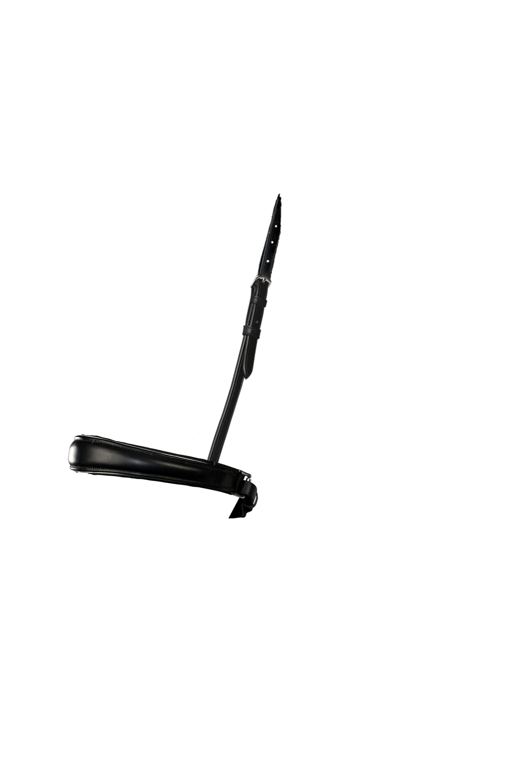 ANATOMICAL RAISED SILVER PIPE CONVERTER CRANK - BLACK SNAFFLE/DOUBLE NOSEBAND - Flexible Fit Equestrian Australia