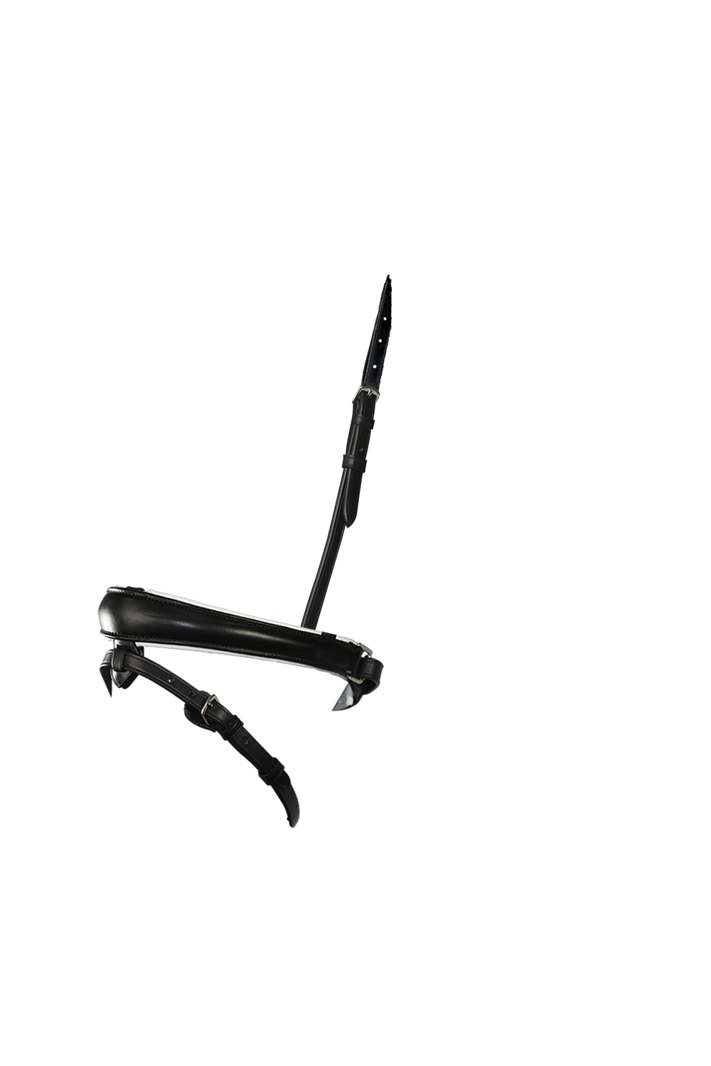 ANATOMICAL RAISED WHITE PADDED CONVERTER CRANK - BLACK SNAFFLE/DOUBLE NOSEBAND - Flexible Fit Equestrian Australia
