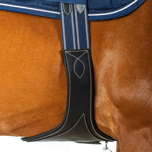 AR Anatomical Gel Padded Grain Overlay - Black Stud Guard - Flexible Fit Equestrian Australia