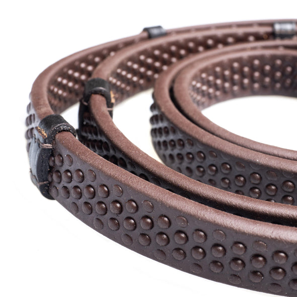 BIO GRIP WITH CONTINENTAL STOPPERS HAVANA REINS - Flexible Fit Equestrian Australia