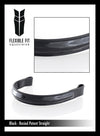 BLACK RAISED PATENT SHOW - BLACK BROWBAND - Flexible Fit Equestrian Australia