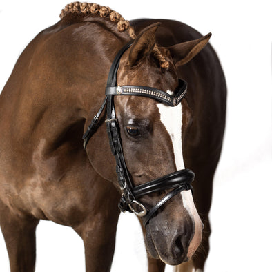 Black Snaffle Bridle 'Petrichor' - Flexible Fit Equestrian Australia