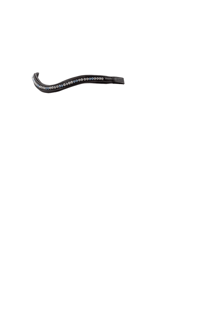 Cream & Light Blue Pearl Wave - Havana Browband - Flexible Fit Equestrian Australia